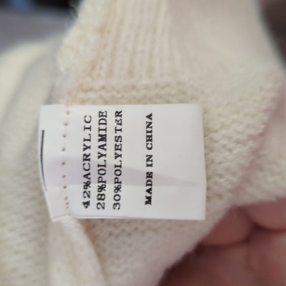 Miss Sparkling - Waterfall Open Cardigan in Ivory - Picture 9 of 10